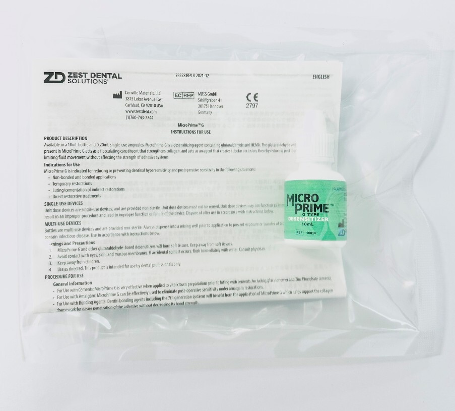 *3-Bottles* Zest Dental Micro Prime G Desensitizing Agent 35% Hema 10 mL 90814