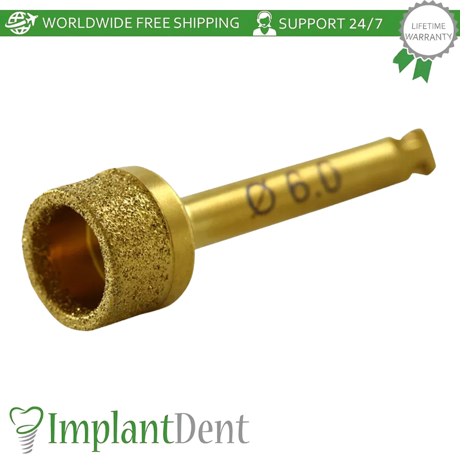 Dental Diamond Lateral Approach Drill For Slnus Lift Stainless Steel Tool
