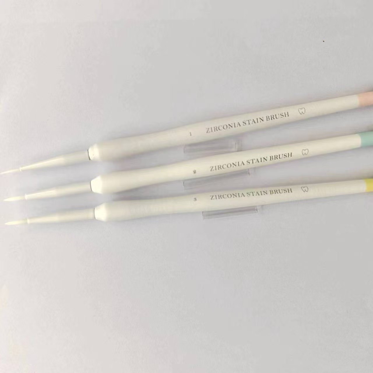 Dental Zirconia Stain Brush Metal-Free Pre-Sintering Color Application Fits MPF.