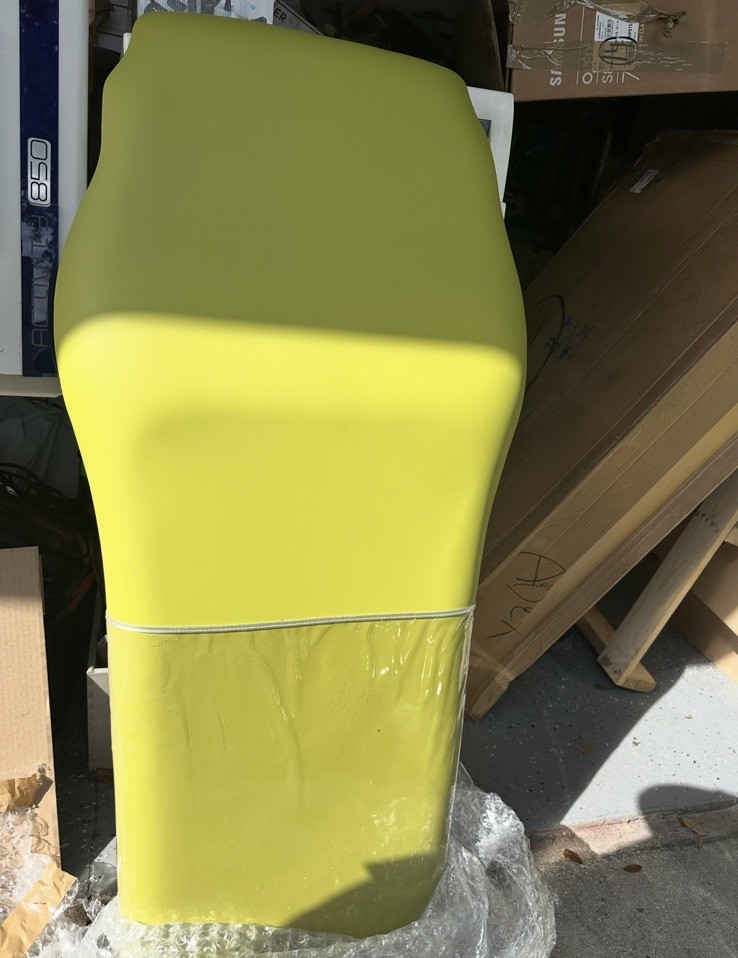 Takara Belmont Light Green Upholstery for Dental Chairs. Bed, Back, & Headpiece