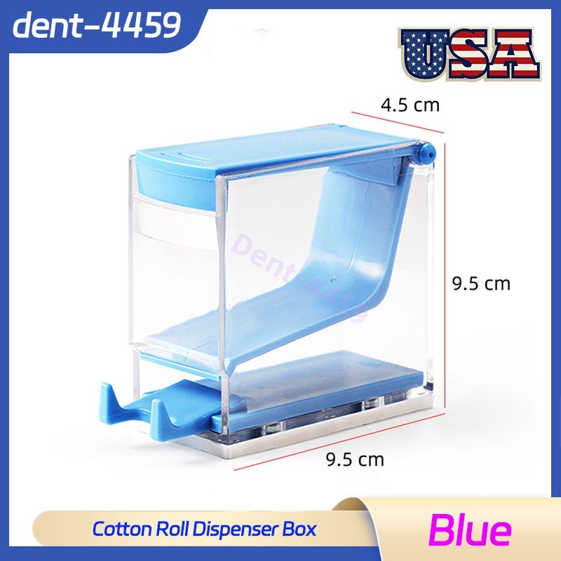 Dental Cotton Roll Dispenser Holder Case Press Type Hygienic Divider Box