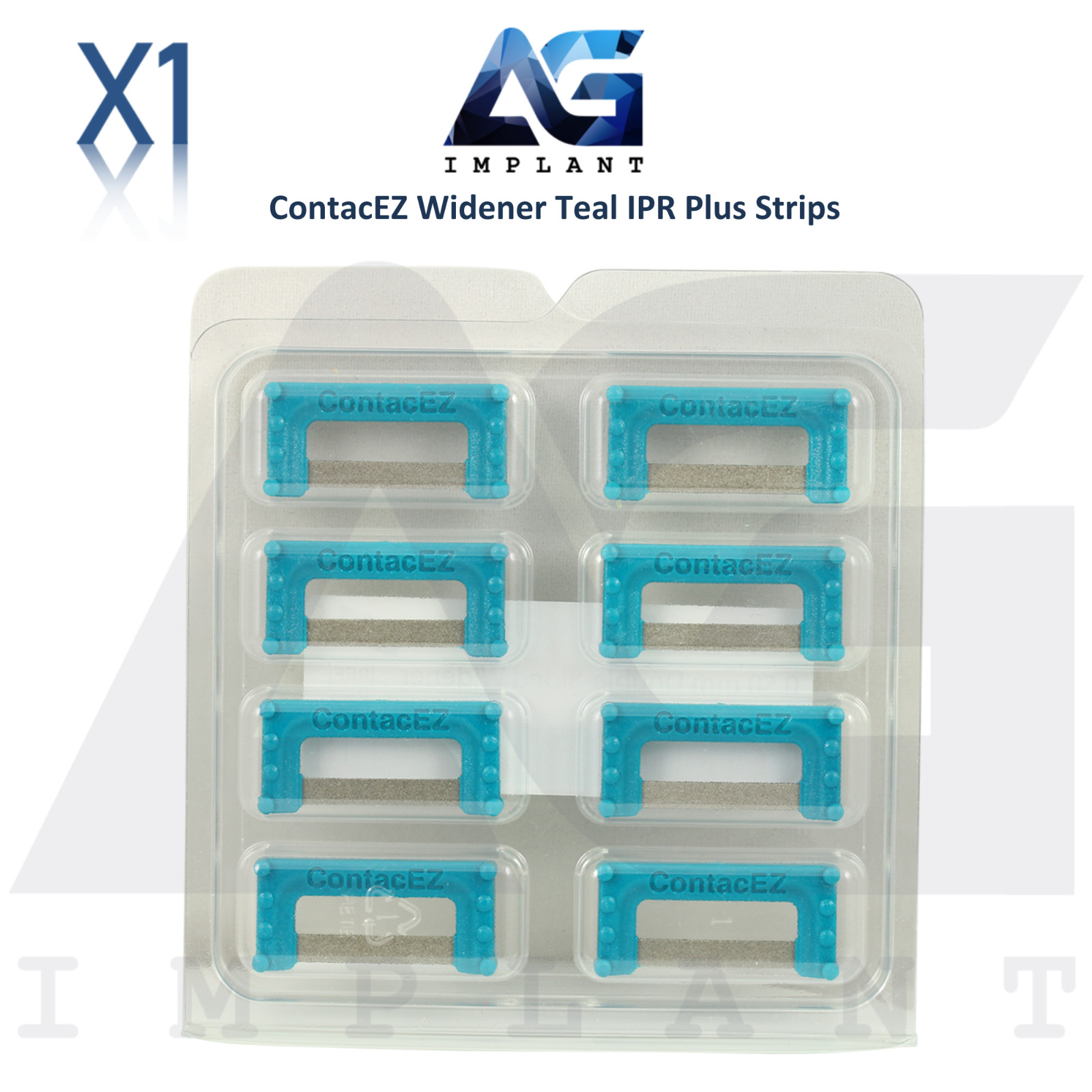 Double Sided Widener Teal Flexible Diamond Coated Dental IPR Plus Strips Set