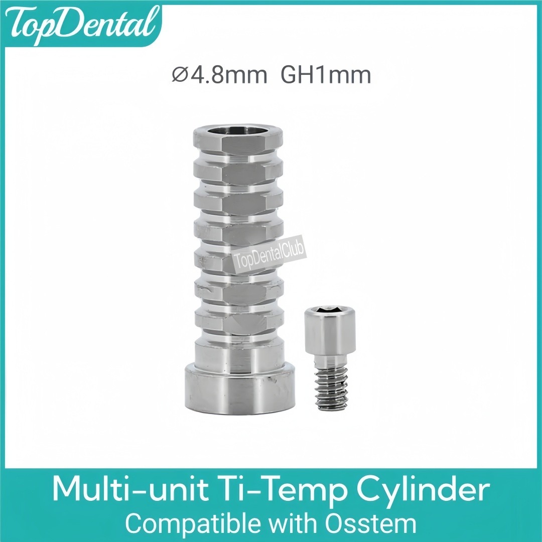 20Pcs Titanium Temporary Cylinder MU Sleeve Multi Unit Abutment Fits ITI/NOB/OSS