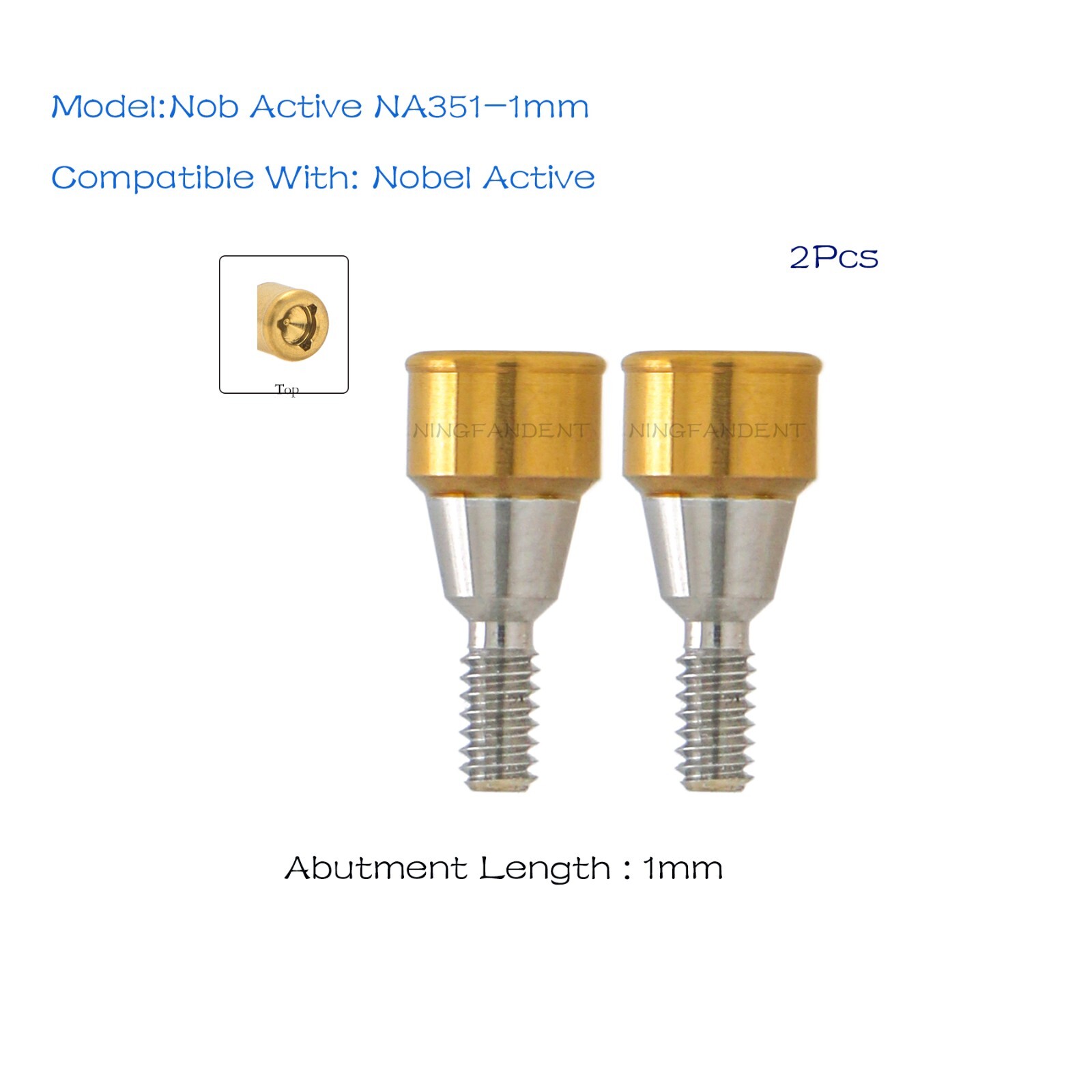 Nobel Biocare Active NP Locator Abutment For Ø3.5 D 1-5.0mm GH Narrow Platform