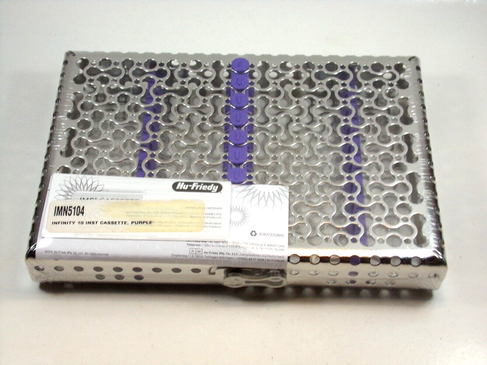 HU FRIEDY Infinity 10 Instrument Purple Cassette 5.5″ x 8″ x 1.25″ | IMN5104