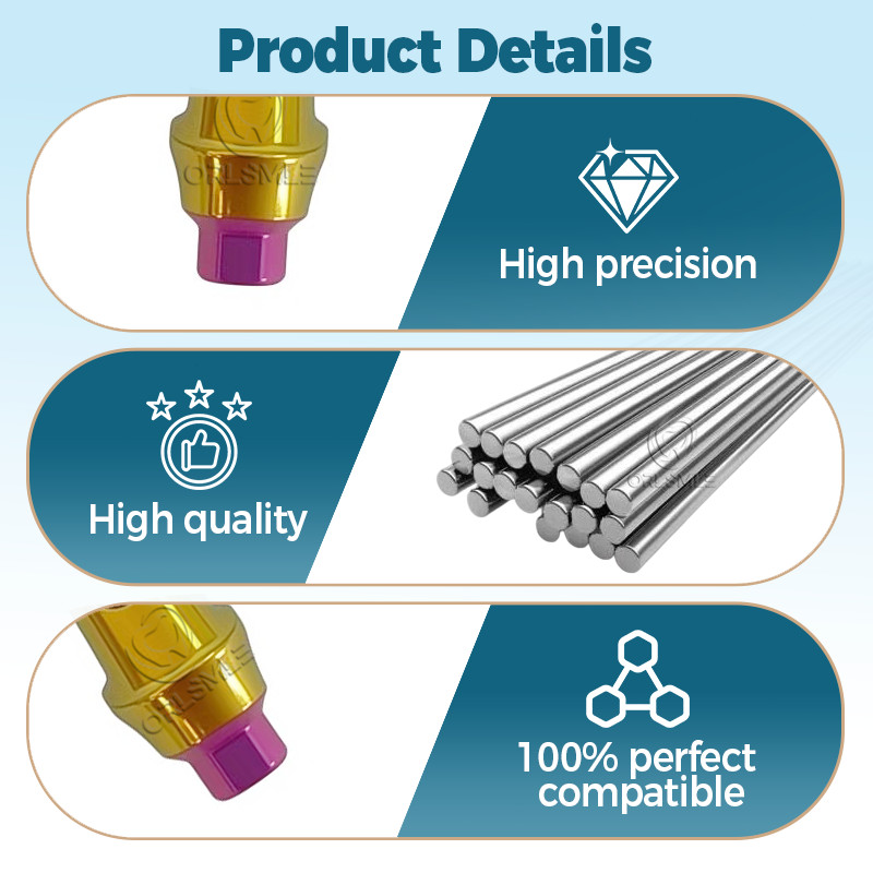 1/5/10/20 pcs Anatomic Angled abutment fit to MIS Seven SP 15/25 degree