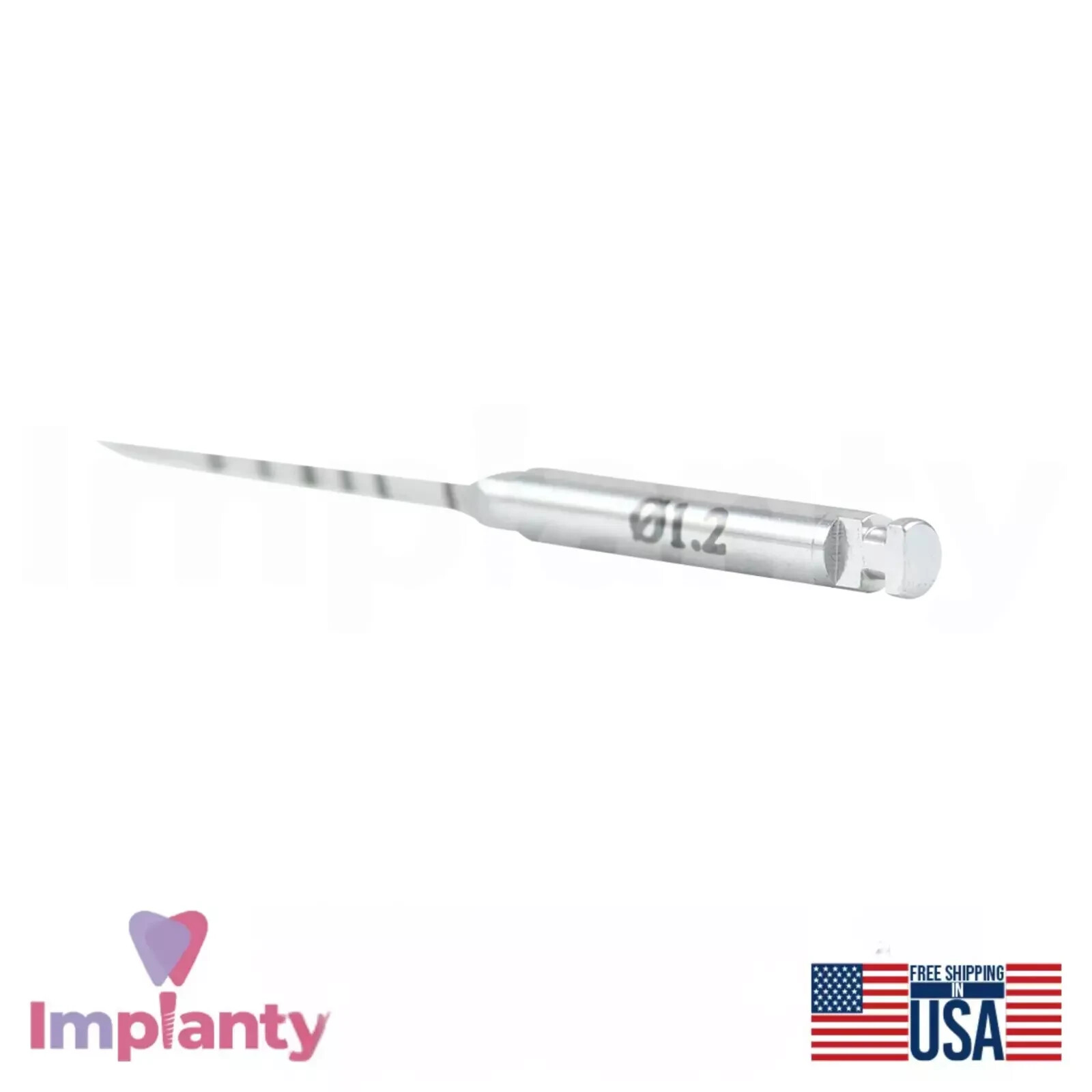 2x Dental Marking Lance Pilot Drill Ø1.2mm+Ø1.5mm Stainless Steel Dentistry