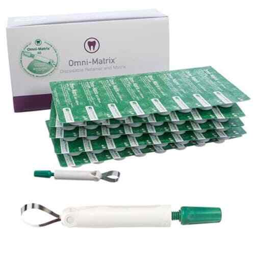 Omni-Matrix Disposable Retainer and Matrix, Wingless 48 – Metal Bands 6 x 0.04