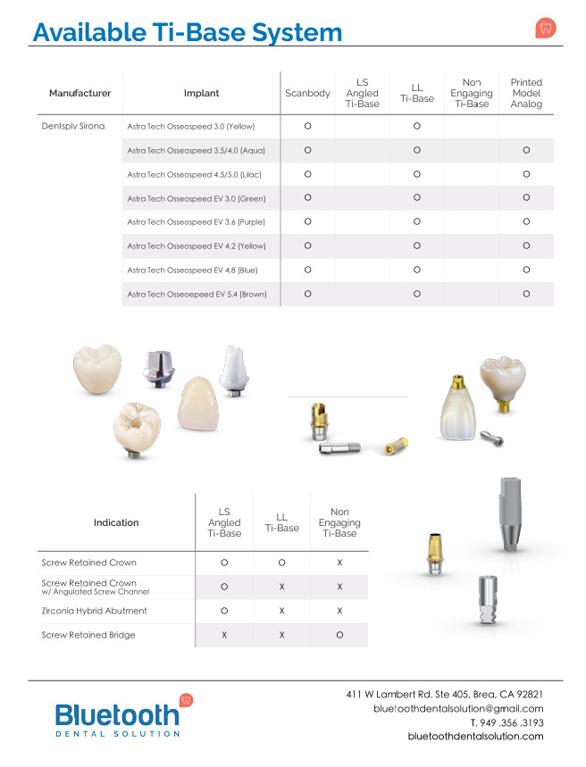 Titanium Ti-base Dental abutment “We have Major Implant SYSTEM”