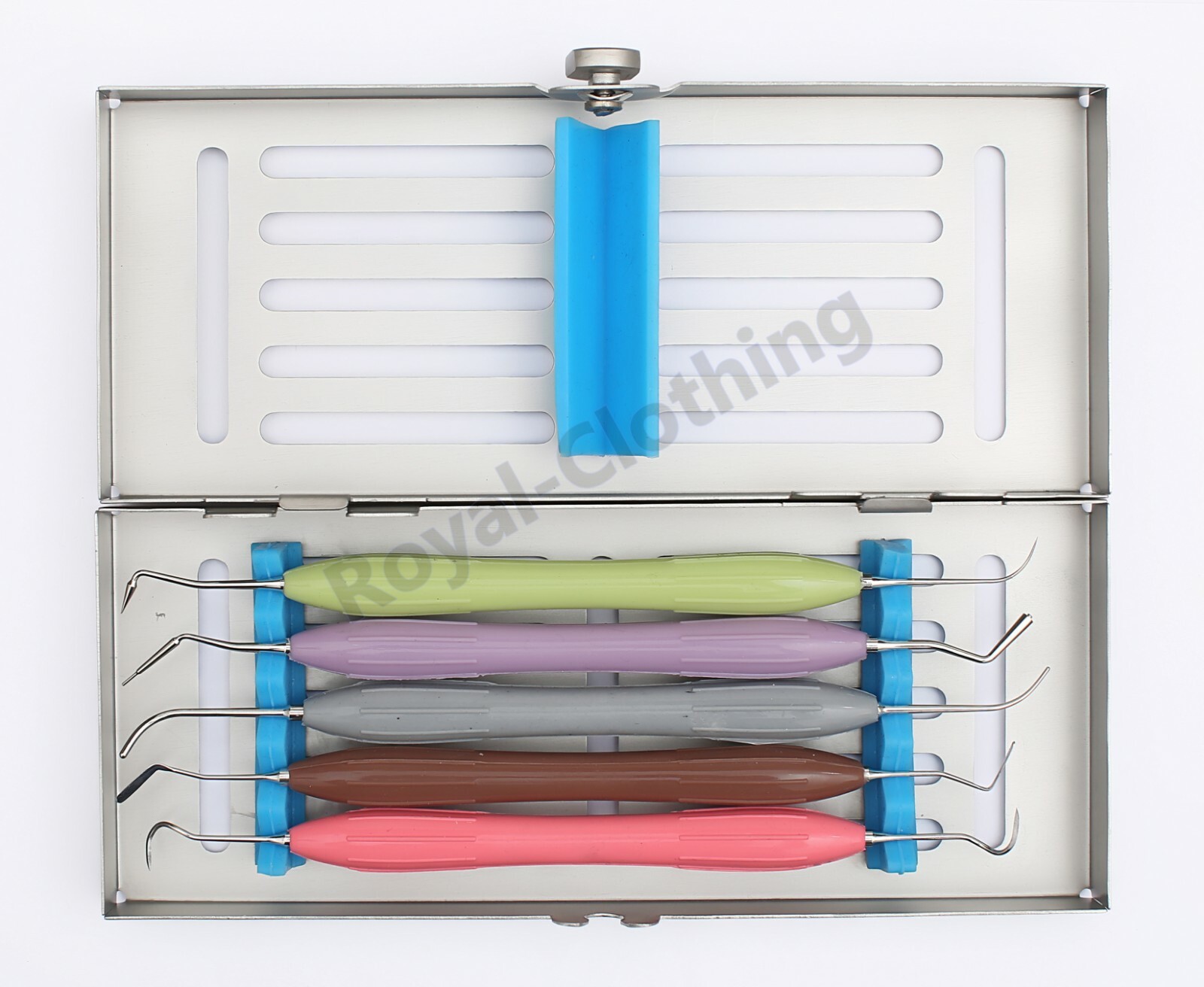 Dental Composite Instruments Tooth Filling SILICONE HANDLE 5 Pcs Set
