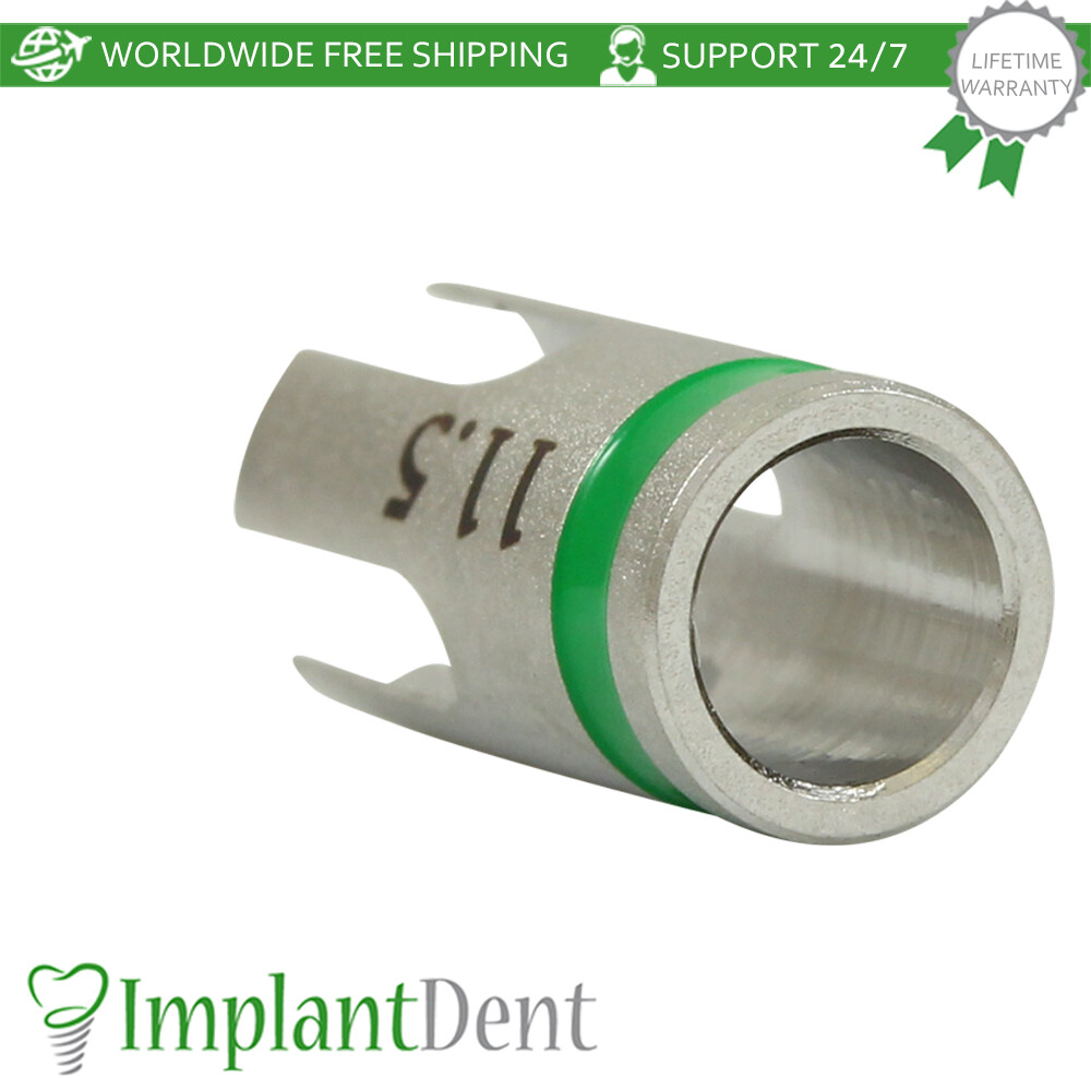Dental Drill Stopper 3.65mm – Green Stainless Steel Dentistry Tool
