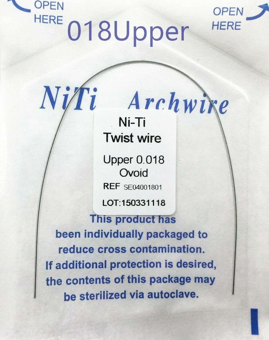 Dental Orthodontic Twist Arch Wire Ni-ti Round Oval Form12 14 16 18 Upper Lower
