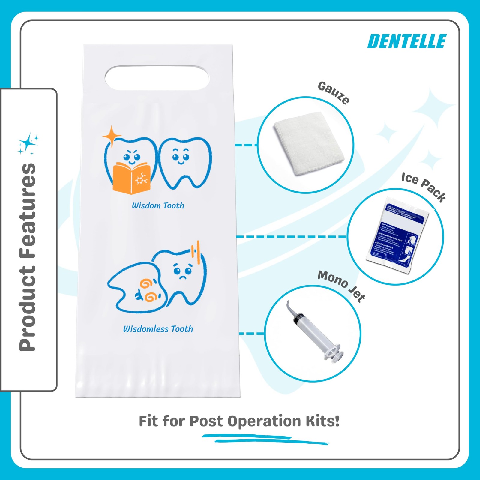 800 Pack Patient Dental Bags in Four Designs, Kit-Ready for…