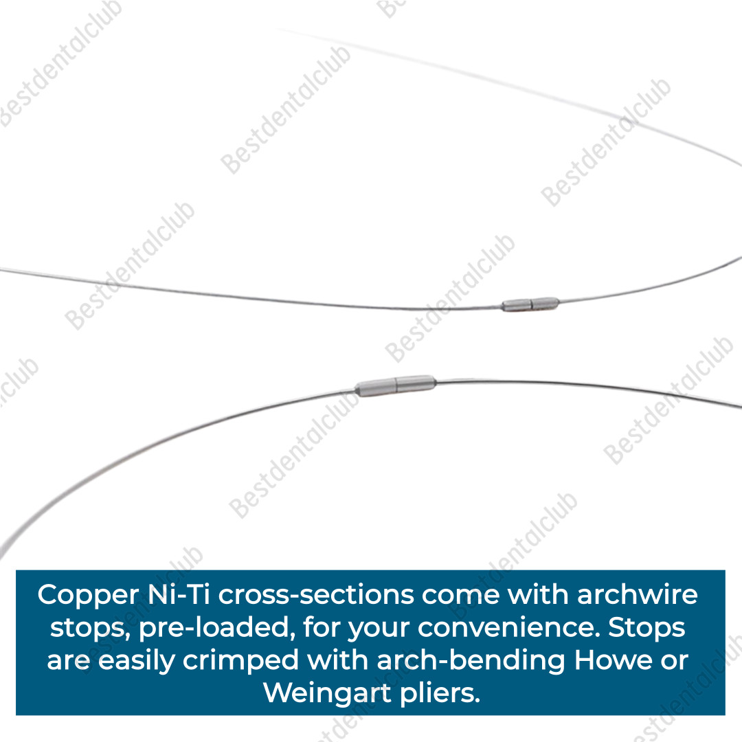 Dental Orthodontic Copper Cu-Niti Wires Rectangular Arch Wires Damon Stop