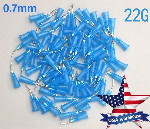 Dental Irrigation Bent Needle Dispensing Tips Acid Etch Flow Tip Needle Flowing