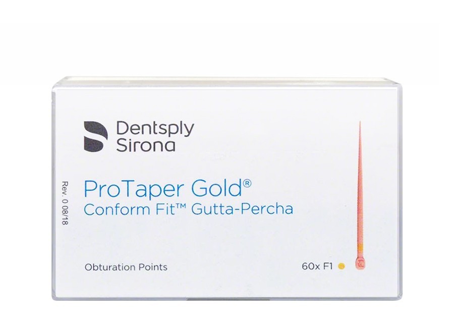 Protaper Gold Conform Fit Gutta-Percha Points by Dentsply (All sizes) (60/pack)