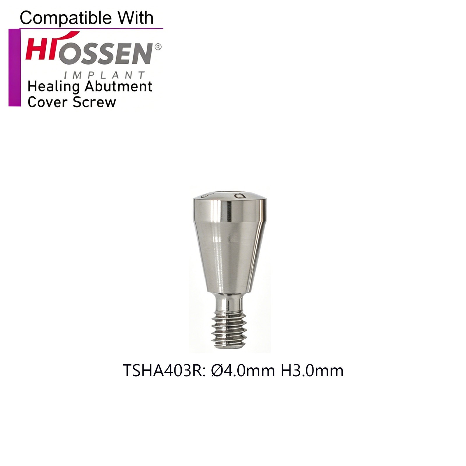US 5Pcs Dental Healing Abutments Cover Screw Regular/Mini fit Osstem Hiossen