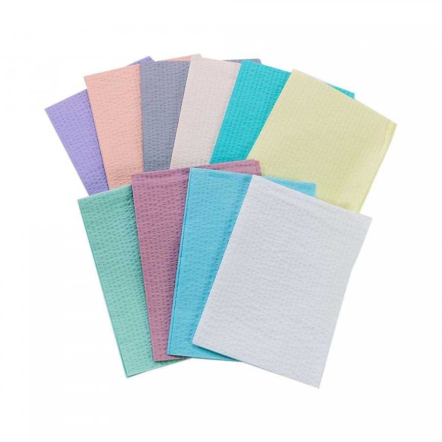 Tidi White Patient Towel 13×18 L 13×18″ 2 Ply Tissue Non Sterile Disposable, 500