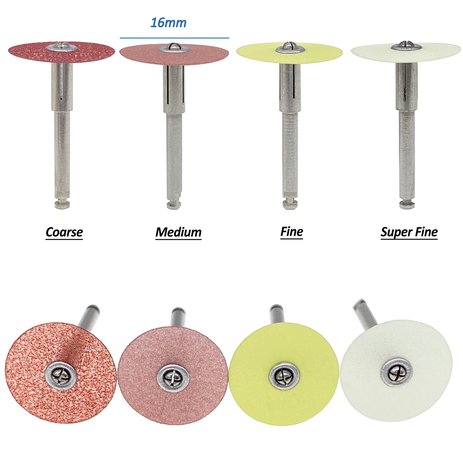 Dental Composite Finishing Polishing Discs SOFLEX 16mm / Mandrel