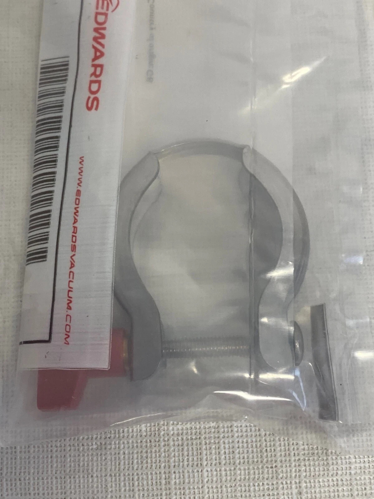 EDWARDS NW25 NW20 Stainless Clamping Ring Red Wing Nut for RV3 Pump C10514401