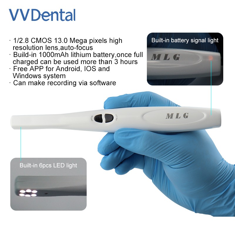 Dental Wireless Wi-Fi Intraoral Camera Portable Digital Oral Endoscope 1300MP