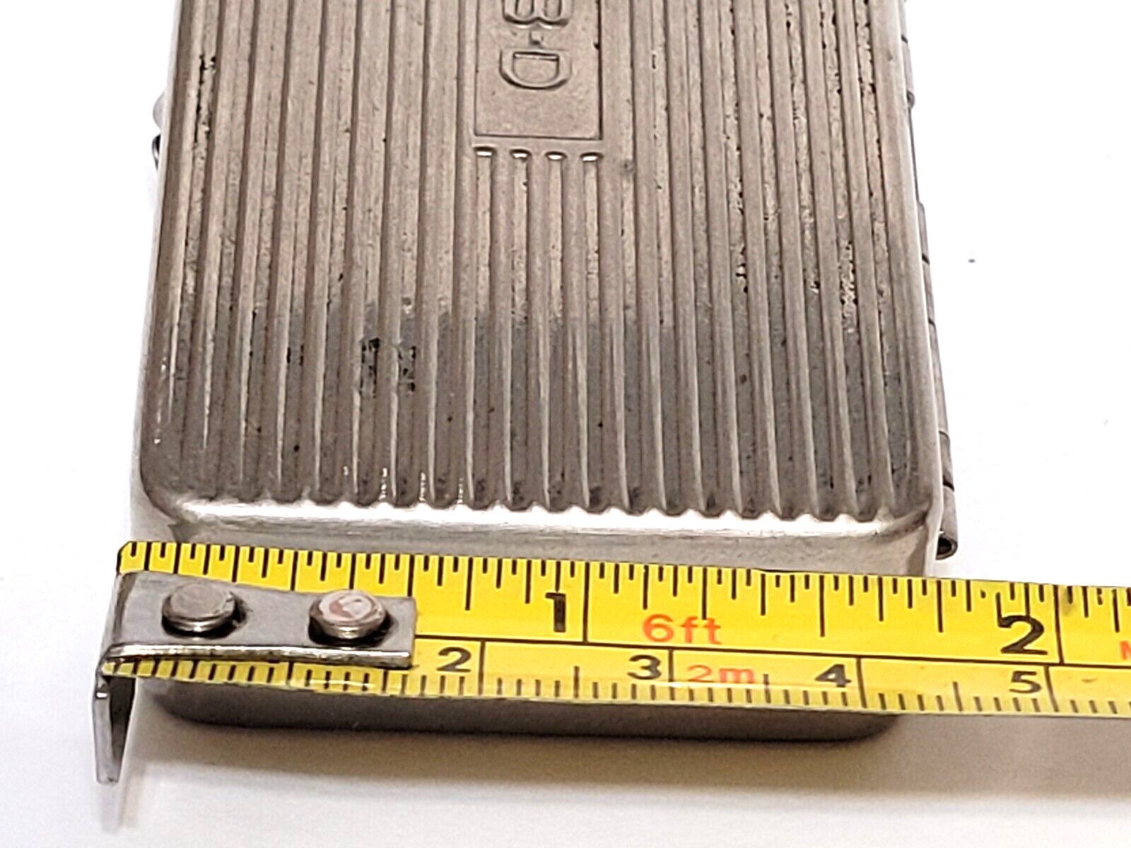 Vtg RARE B&D (Becton Dickinson) Hypodermic needle Silver / Nickel carry case
