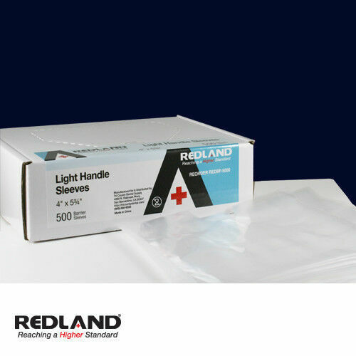 REDLAND Dental Light Handle Sleeves 4″ x 5.75″ Clear 500/Box