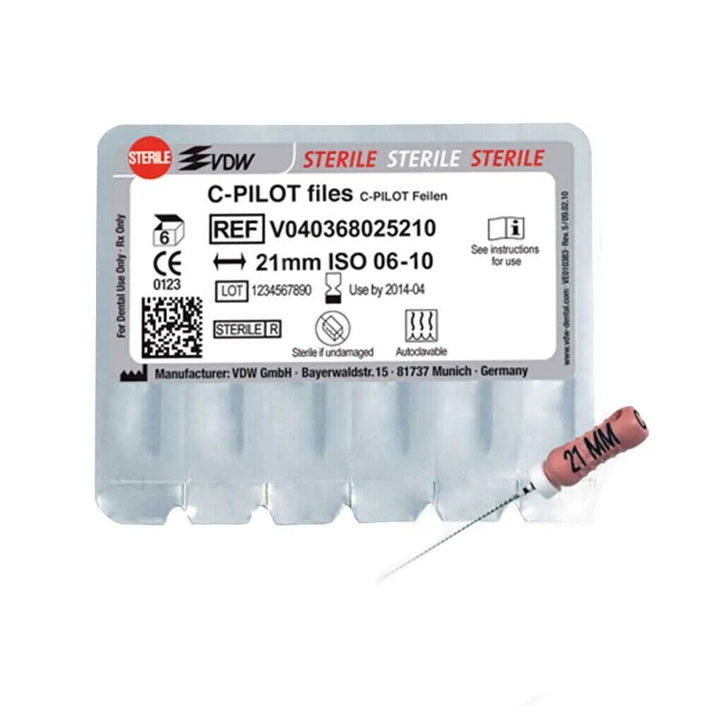 VDW C-Pilot Files For Endo Root Canal 21mm/25mm