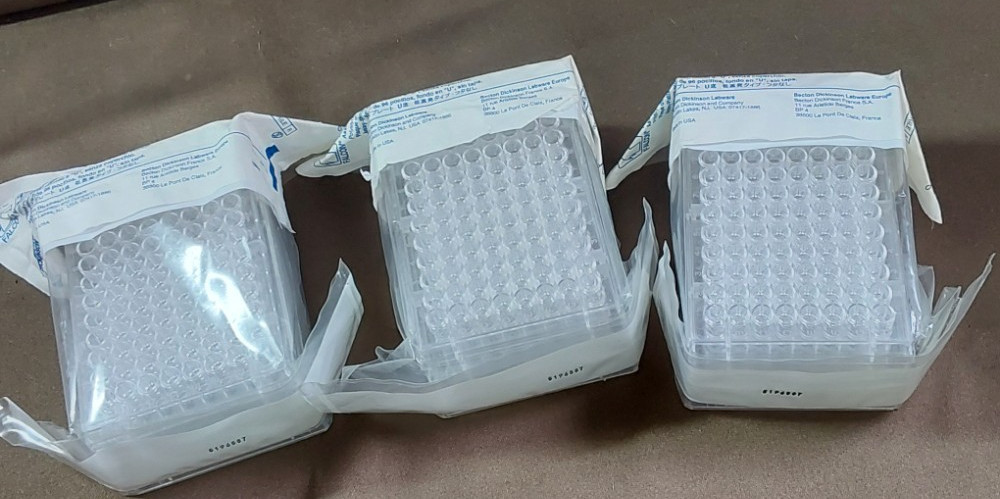3 PACKS OF BECTON DICKINSON 353918 PRO BIND 96 WELL U BOTTOM ASSAY PLATE-15PLATE