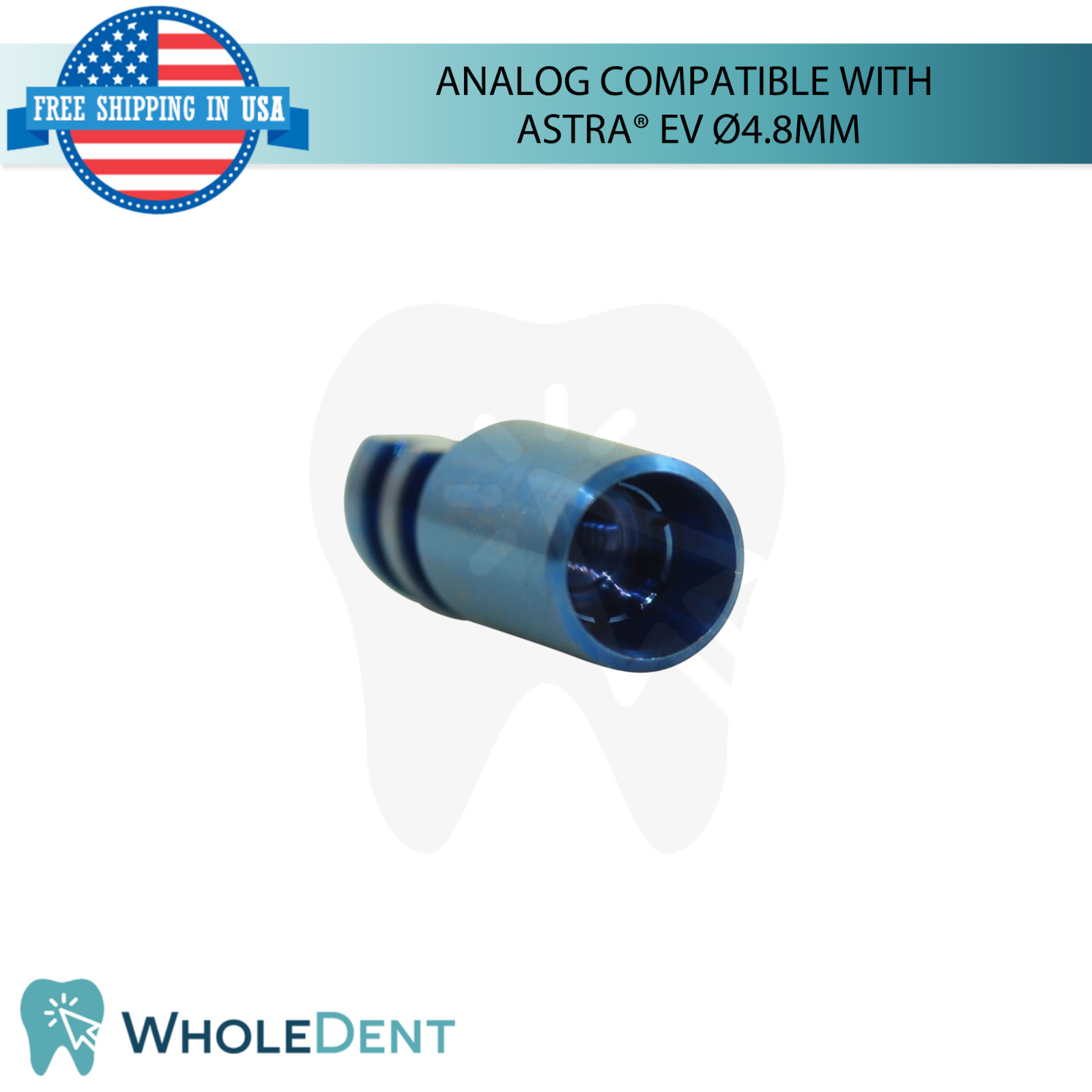 Dental Fixture Analog Astra® EV Compatible Ø4.8mm Platform Stainless Steel