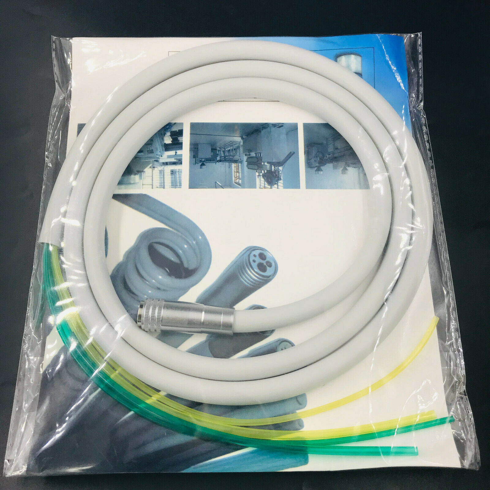 2PCS Dental Silicone Hose Handpiece Tube 4H /Tubing for High/Low Speed Handpiece