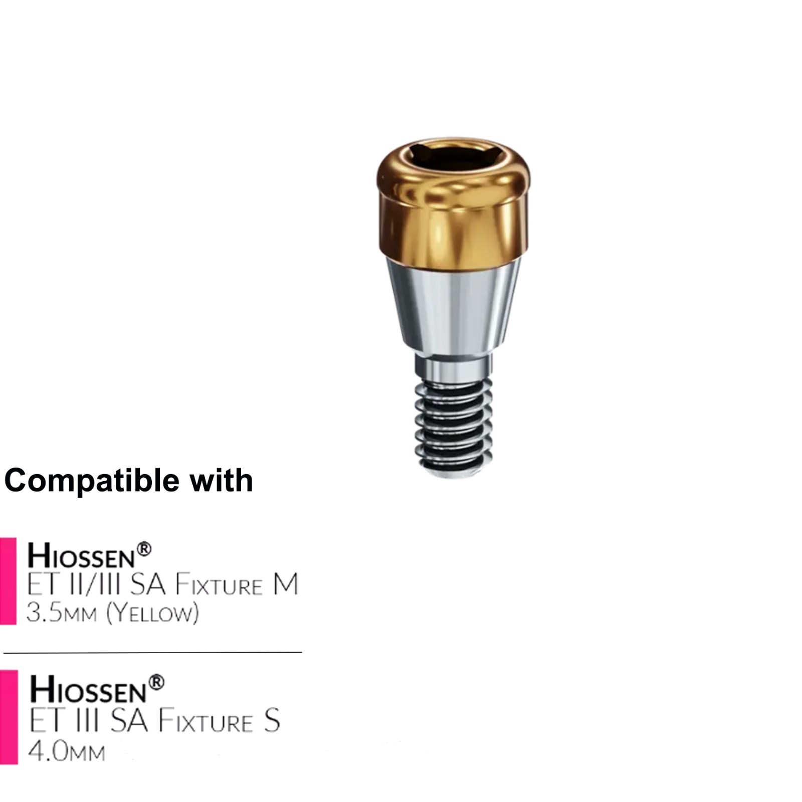 US Zest LOCATOR Attachment HIOSSEN ET Legacy Mini/Regular Abutment All Heights