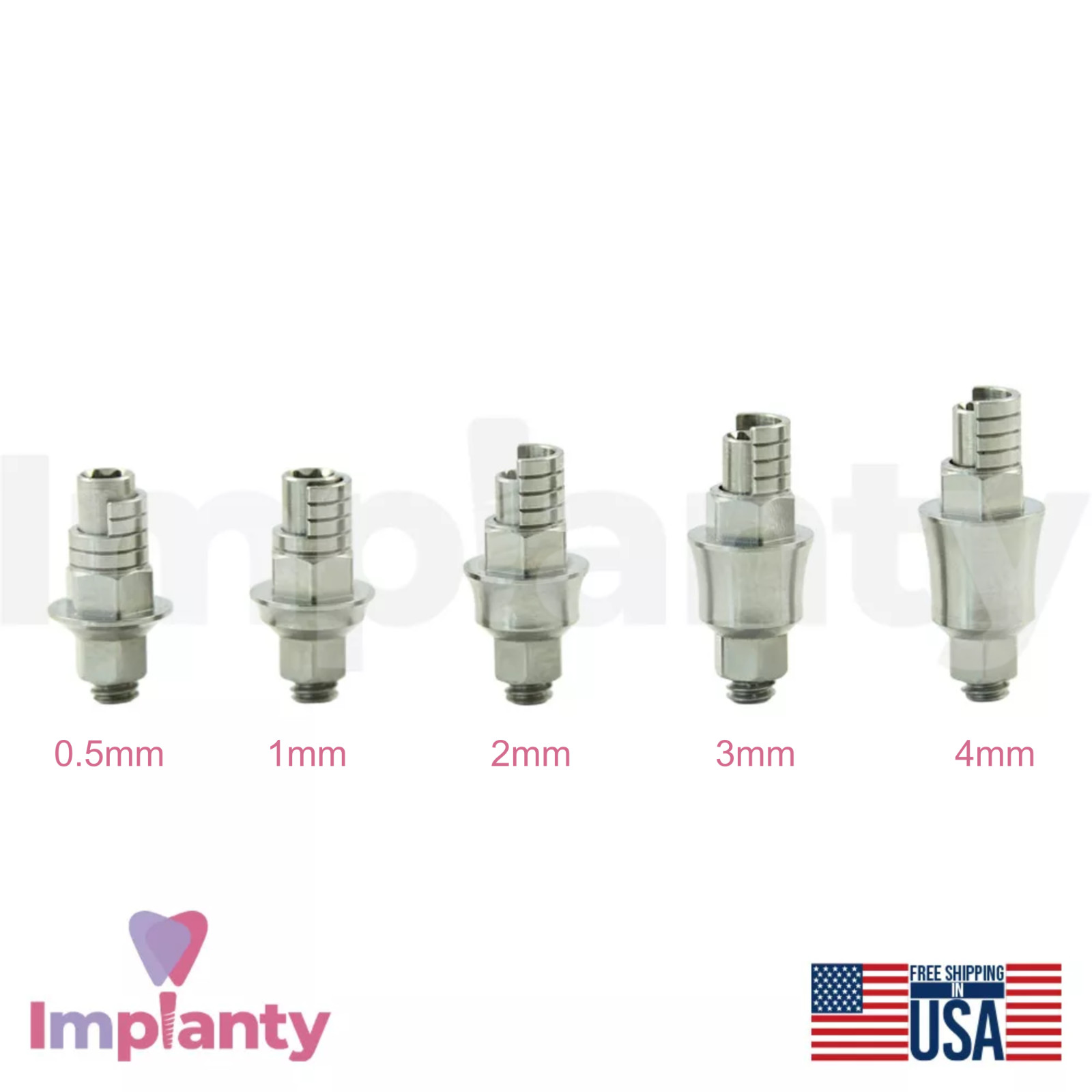 GDT Angulated Anti Rotational Titanium Base Int Hex 2.42mm Dental Lab CAD/CAM