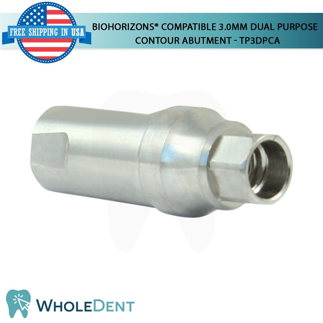 BioHorizons® Compatible 3.0mm Dual Purpose Contour Abutment Titanium Dental