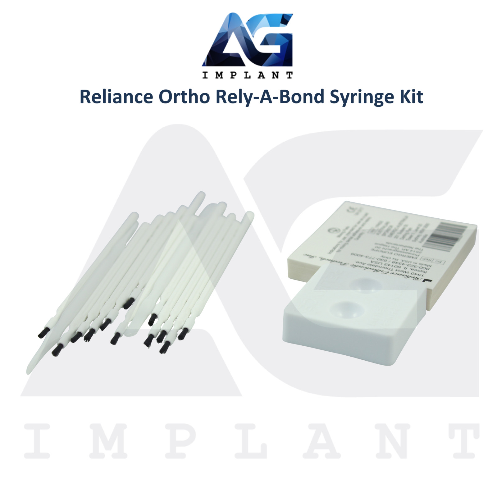Dental Ortho Rely-A-Bond Kit Self Cure Bonding Brackets Adhesive Primer Lab
