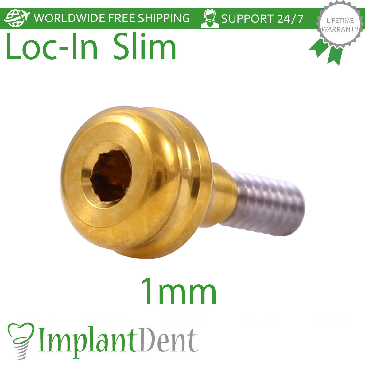 Slim Platform Lokator Attachment Silicone Caps Kit Dental Fixture Int Hex Lab