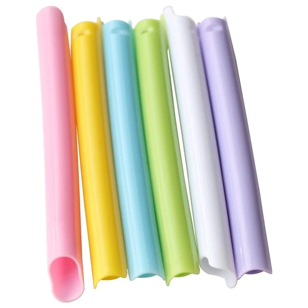 500 Pcs Dental Evacuation High Volume Suction Vented HVE Tips Rainbow 44mm*11mm