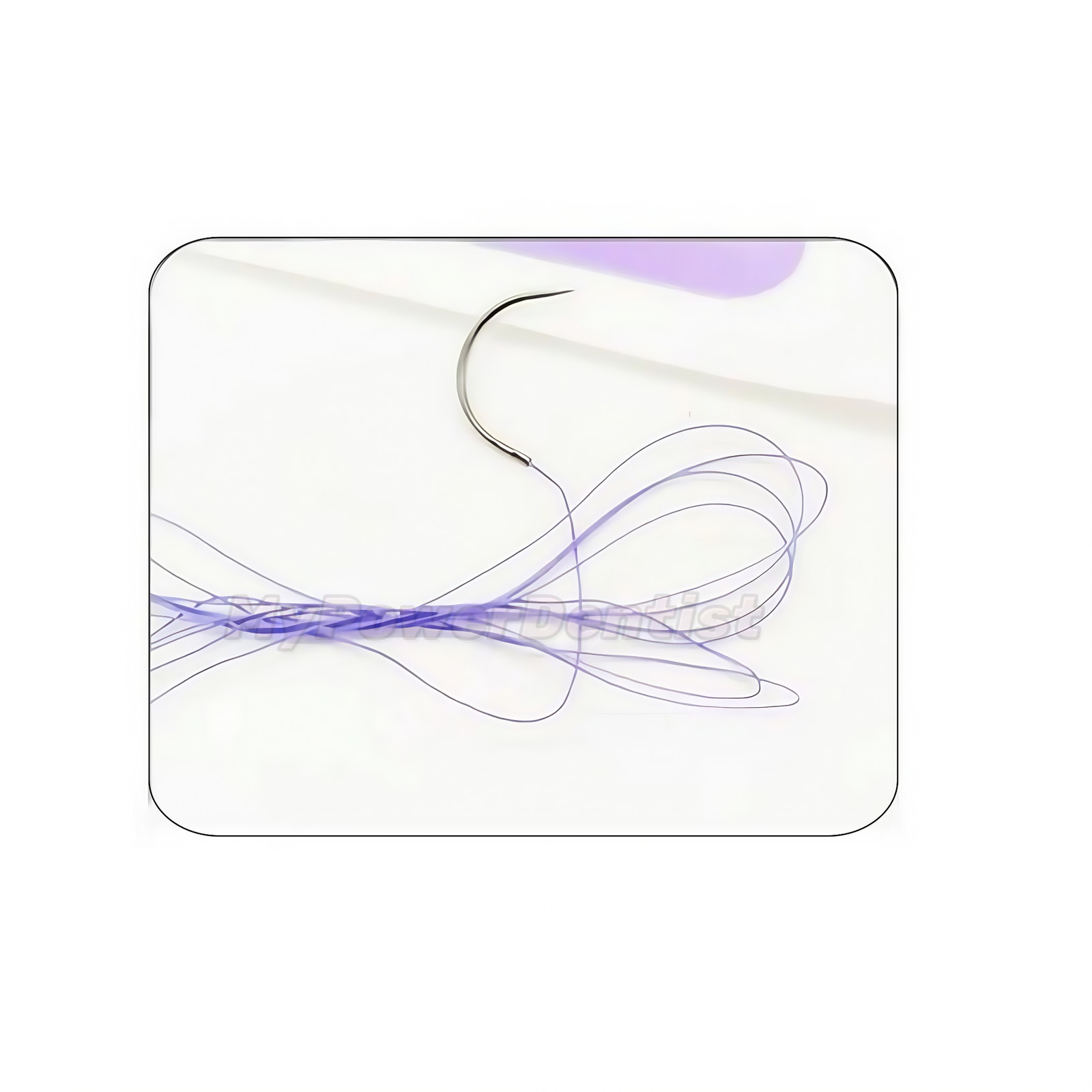 Dental Oral Surgical Suture Violet PGA 4-0 3/8 Reverse Cutting Suture
