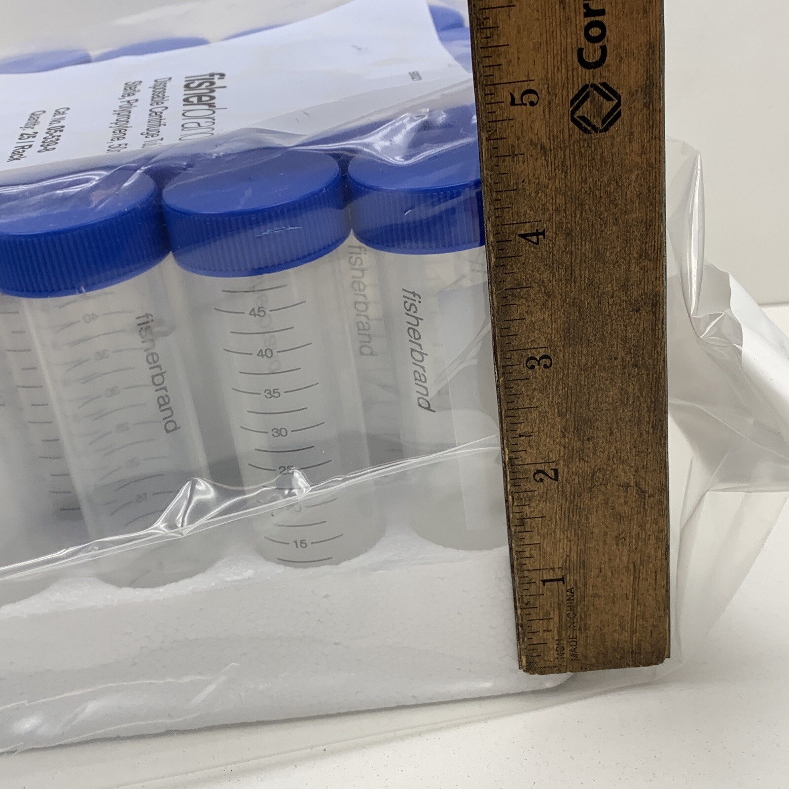 (25-Pack) Fisher Scientific 05-539-8 Sterile PP Disposable Centrifuge Tube 50mL