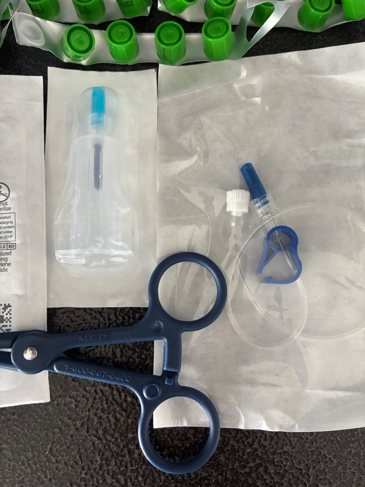 IMed Medical Supplies Lot Central Line Kit, Dressing Change Tray, Syringe Caps,