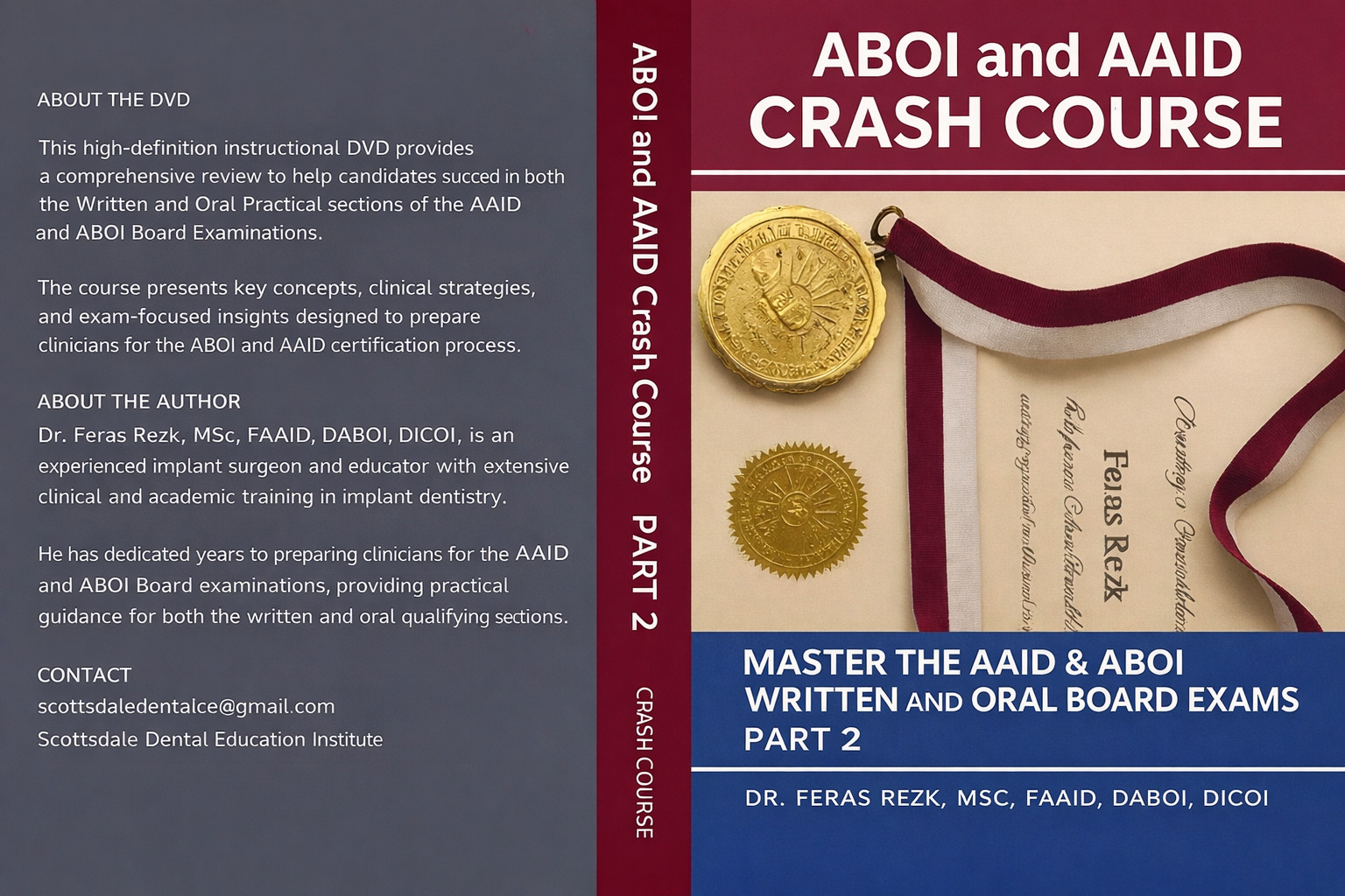 Dental DVD ABOI and AAID writing exam training video lecture PART 1 and 2