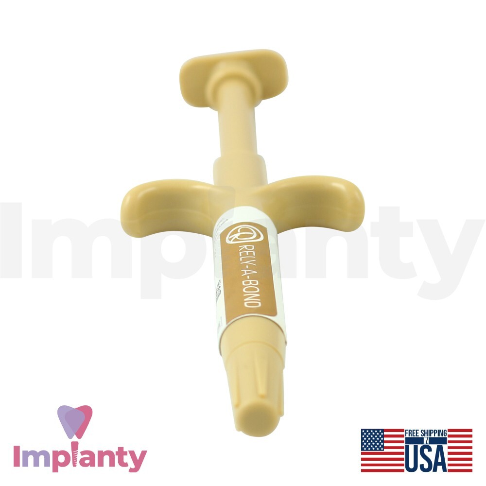 Ortho Reliance Rely-A-Bond Bracket Adhesive Bond 3.5g Syringe Self-Curing Dental
