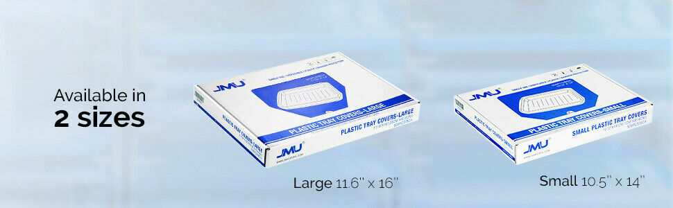 1500 (3Boxes) JMU Dental Large E-Tray Covers Sleeves Clear Plastic 11-5/8″x16″