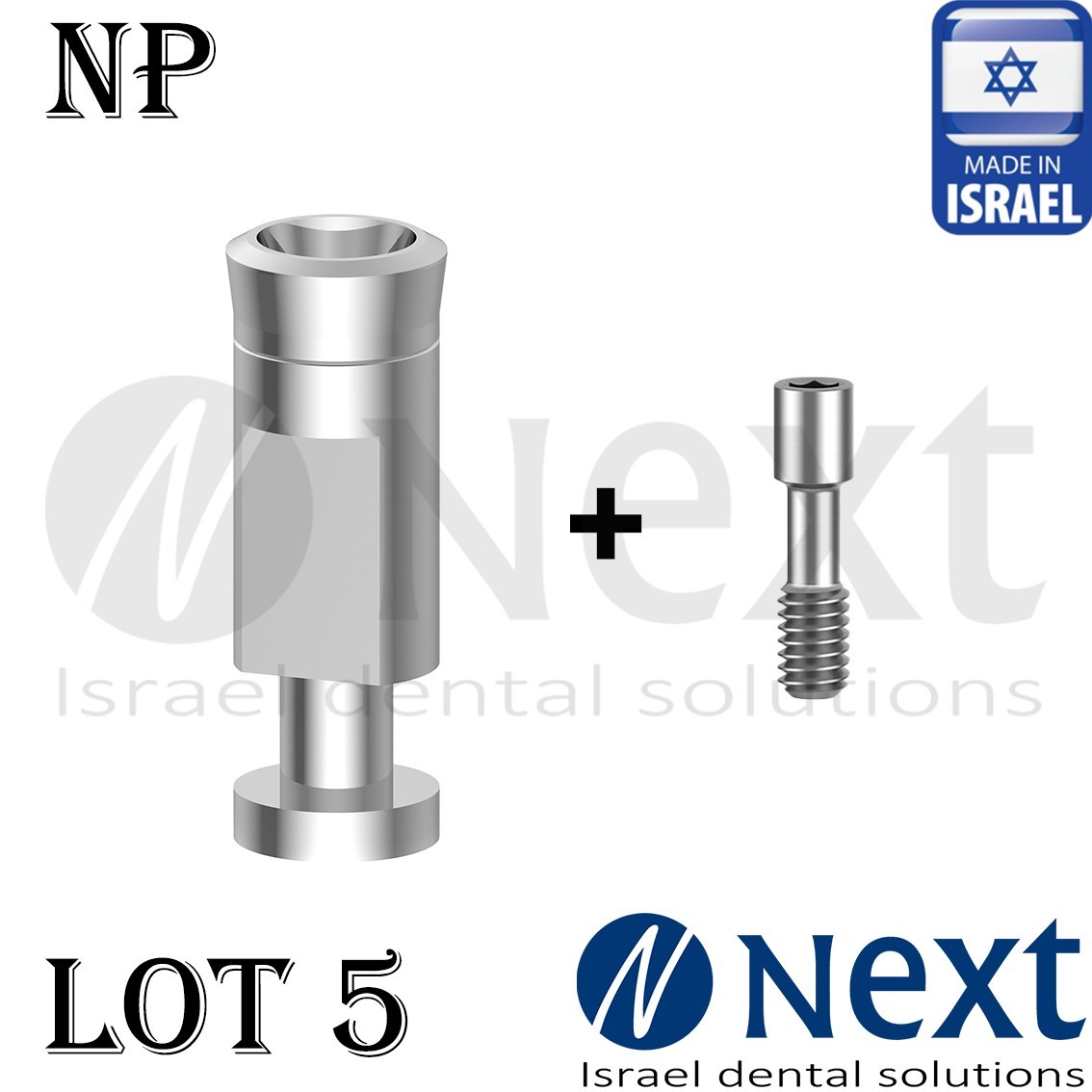 Lot x 5 Analog Abutment Implantium narrow NP compatible internal hex conical