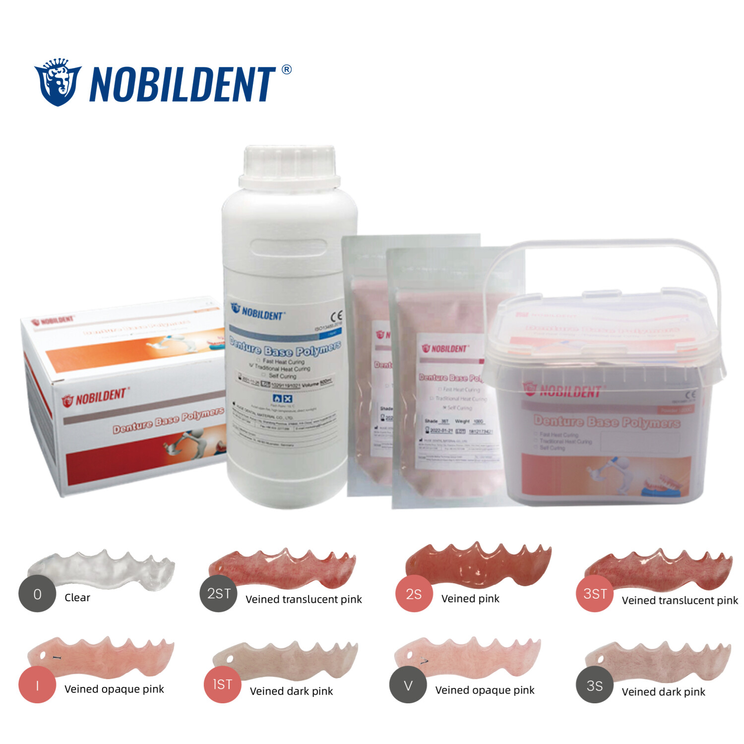 HUGE 1000g Dental HEAT CURRING Acrylic Denture Base Material Heat Cure Powder