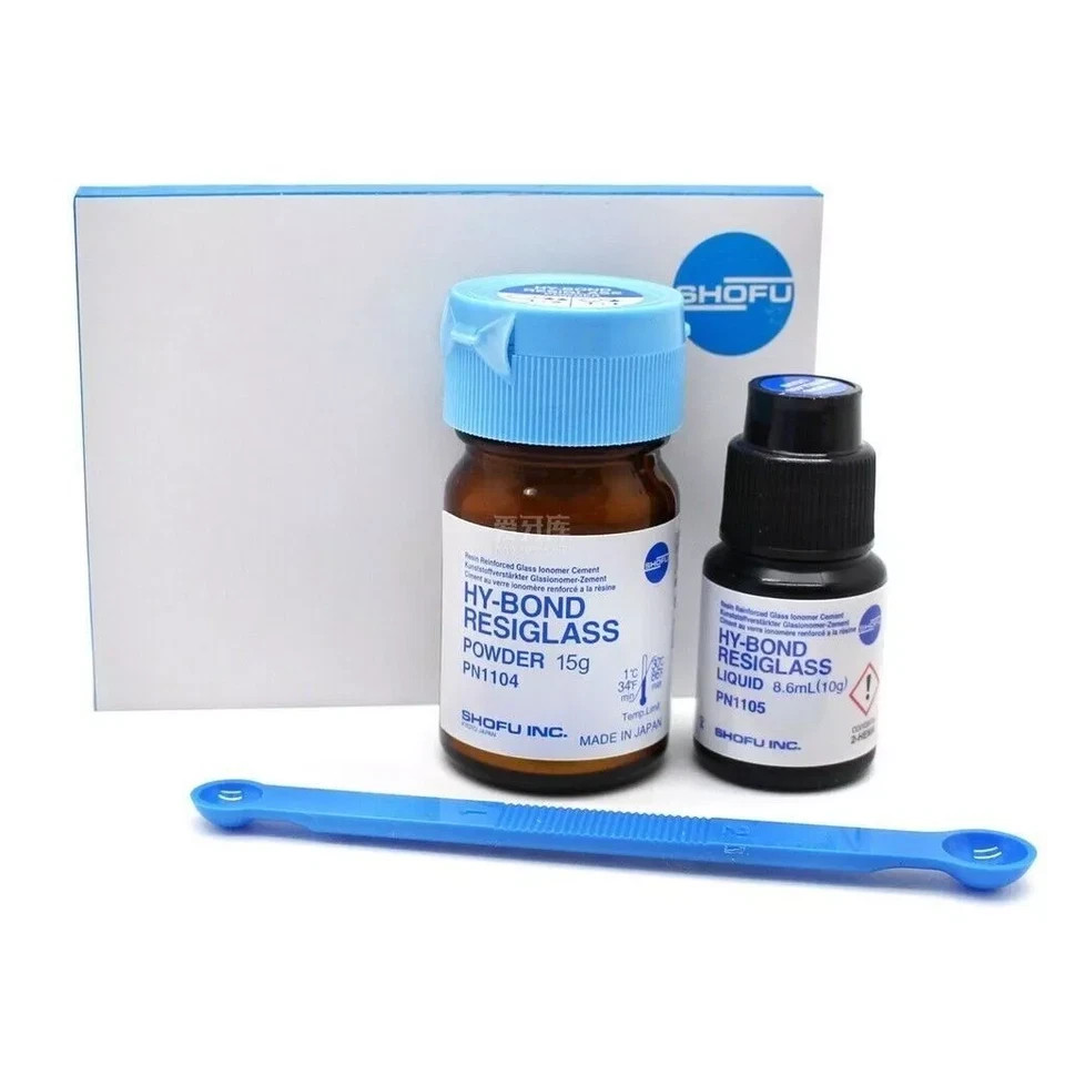 Shofu Hy-Bond Resiglass Resin Modified Glass Ionomer Dental Cement 15gm/8.6ml