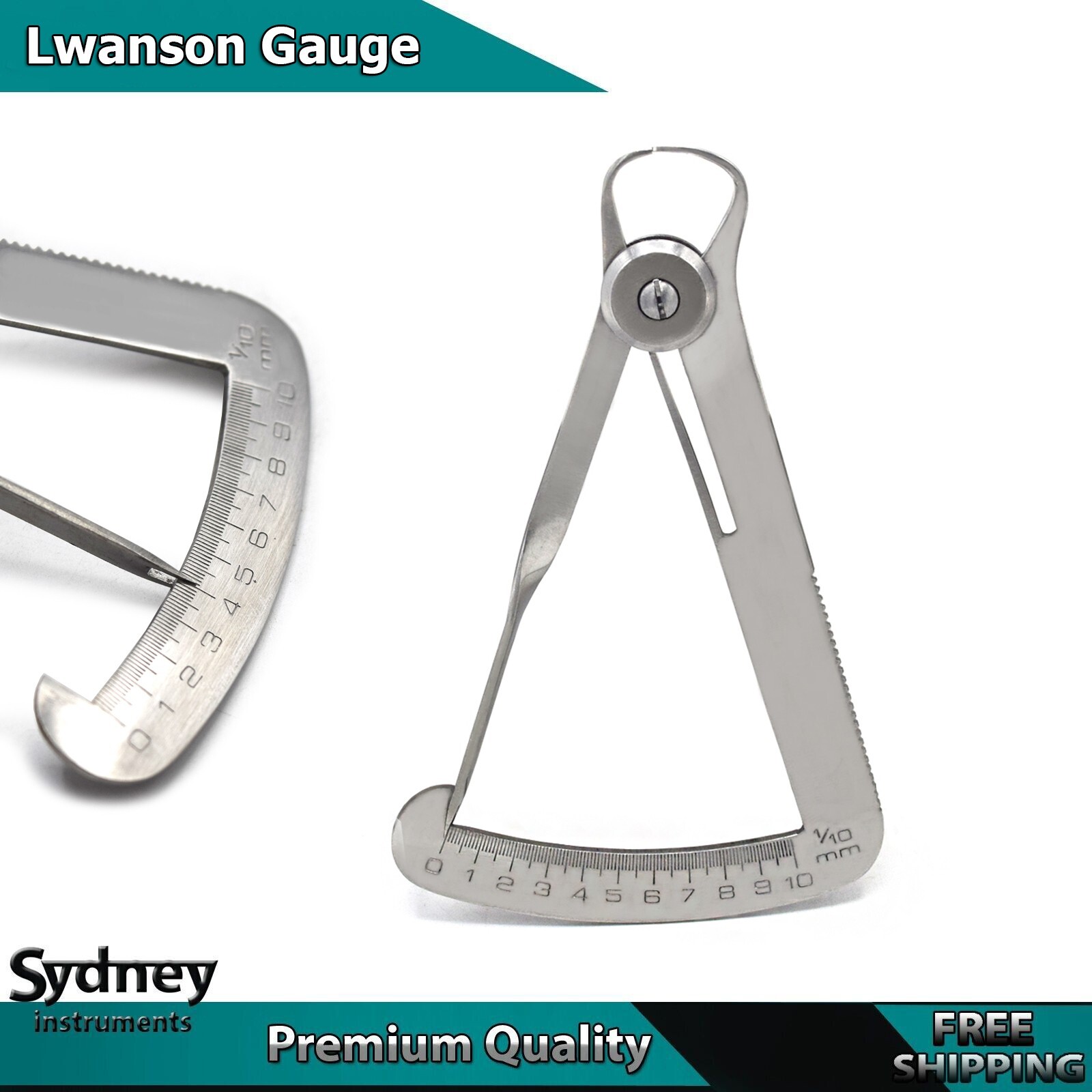 Dental Orthodontics Measuring Iwanson Gauge Crown Spring Caliper Instruments