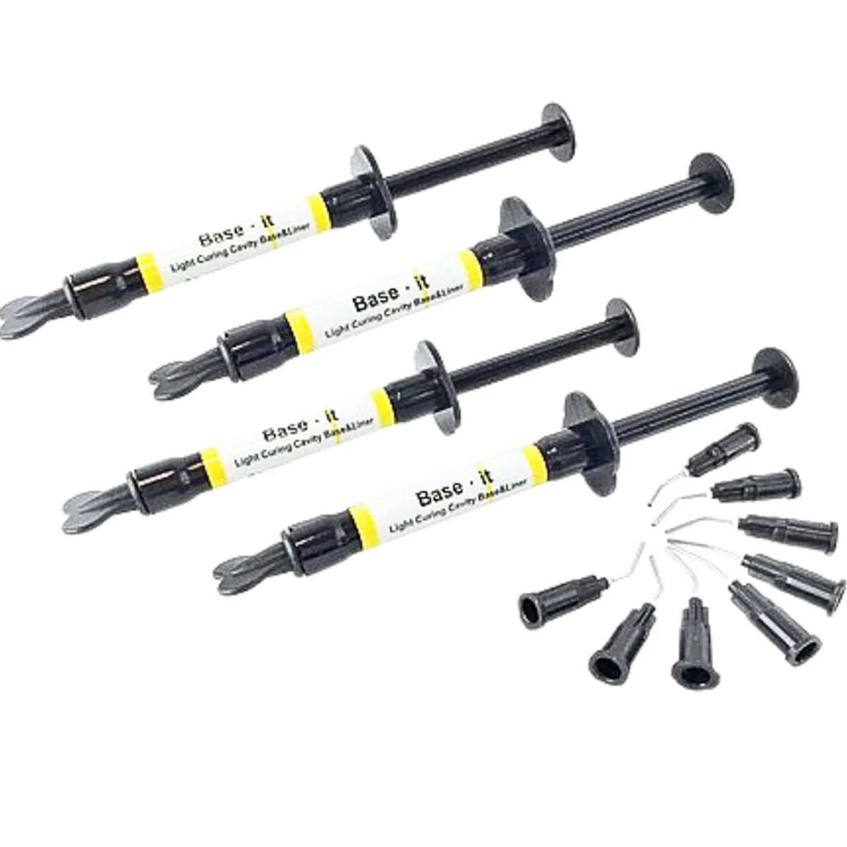Dental Spident Base It Liner Material 2g 4 Syringes Calcium Light Cure Dentin