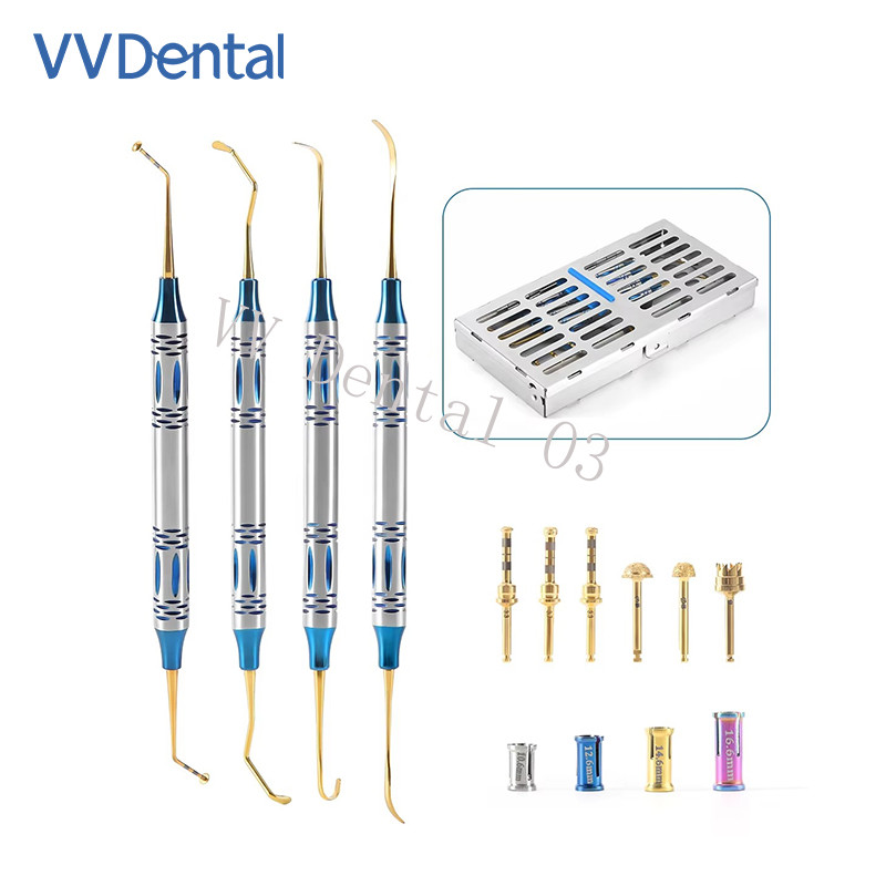 Dental Sinus Lifting Elevation Kit Crestal Drills Stoppers Elevation Instruments