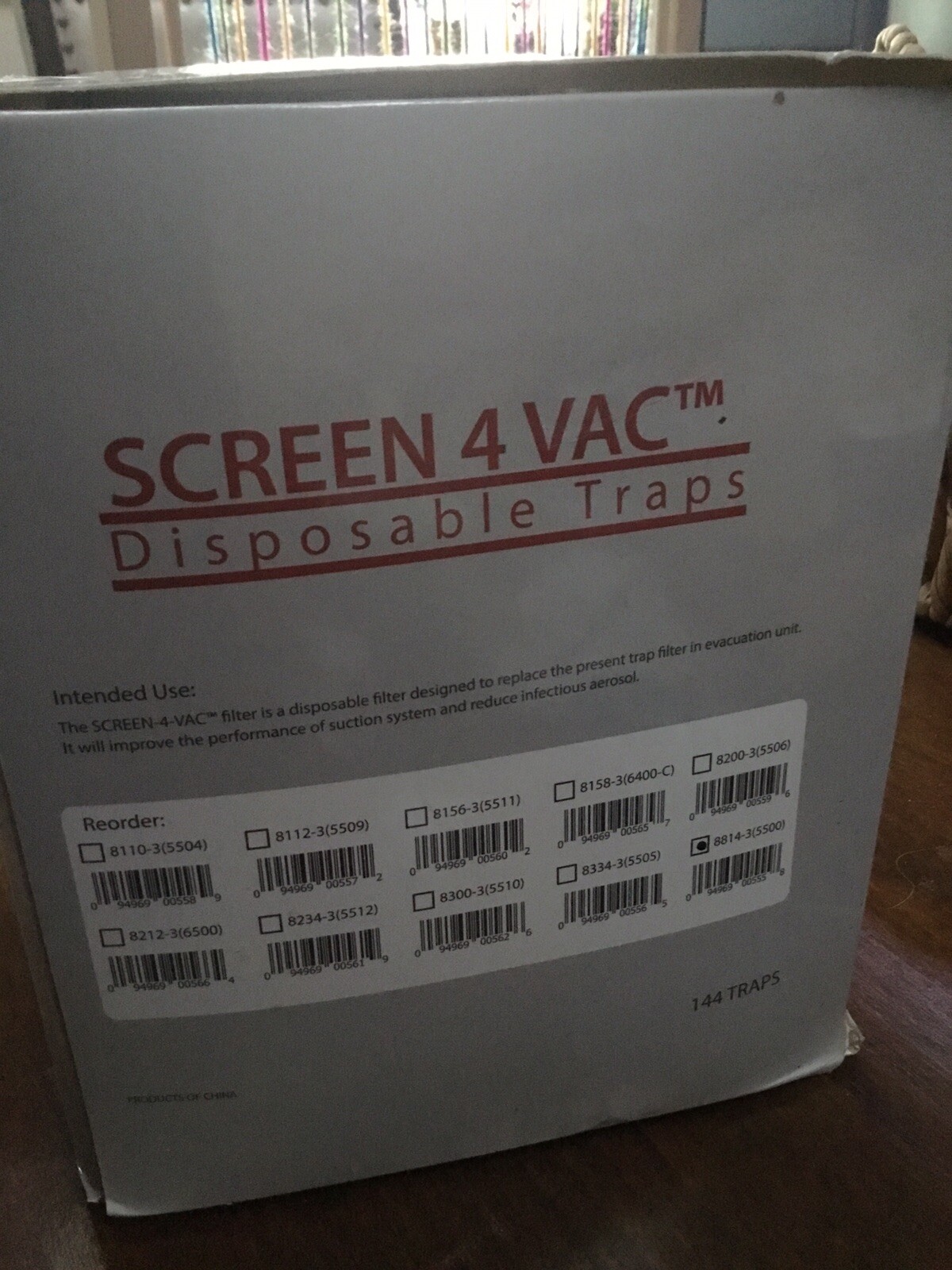 Plasdent 8814-3 Screen-4-Vac Disposable Evacuation Traps 5500 1 1/4″ Clear 135Pk